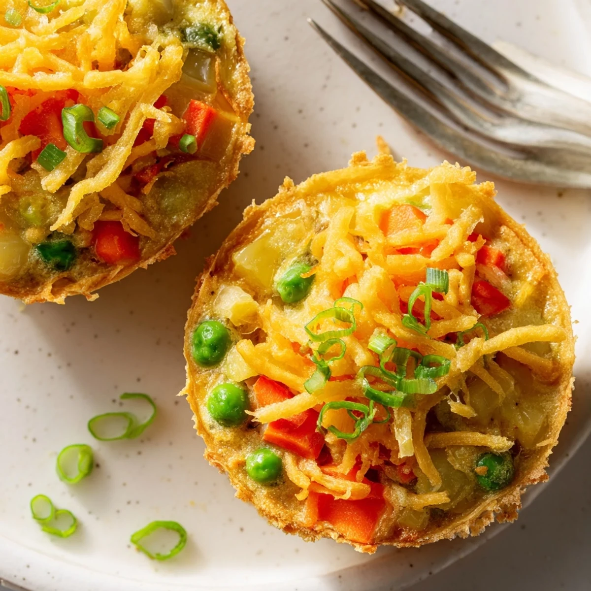 Deliciously fluffy Japanese Curry Quiche Muffins, ideal for any meal on-the-go.  
