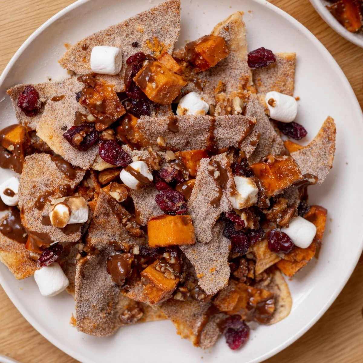 Spicy Thanksgiving Dessert Nachos