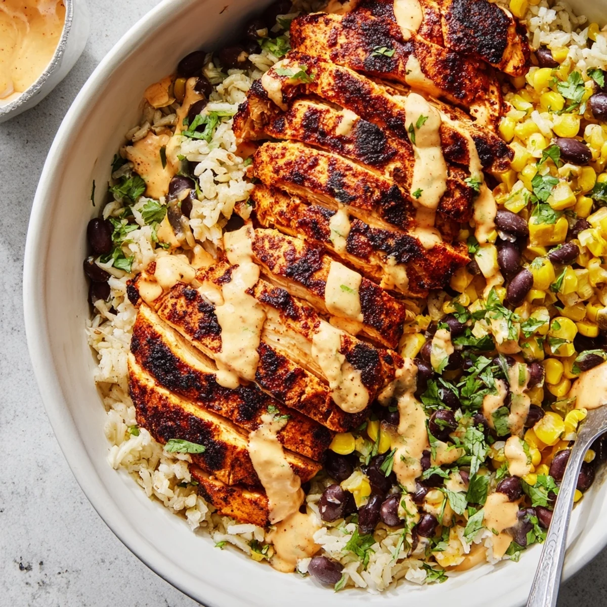 Chipotle Chicken Black Beans Bowl