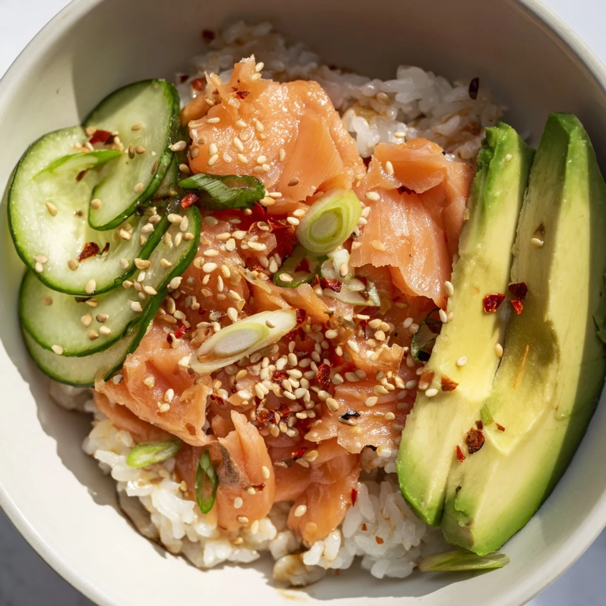 Leftover Salmon Rice Bowl