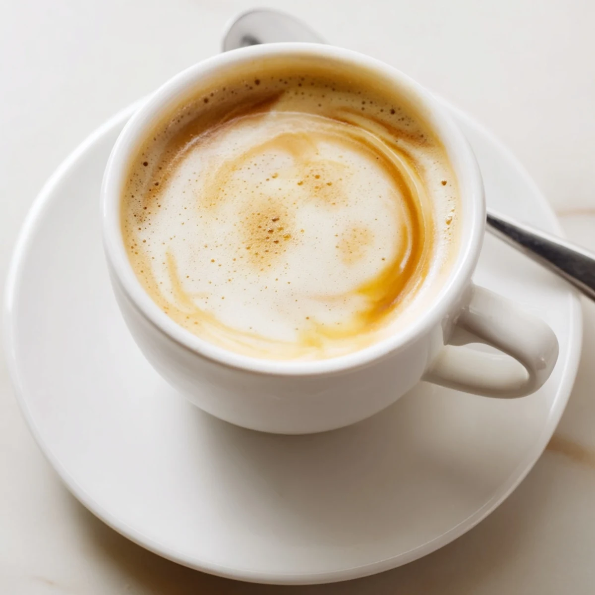 Bold onion latte featuring caramelized onions blended with rich espresso and steamed milk.  