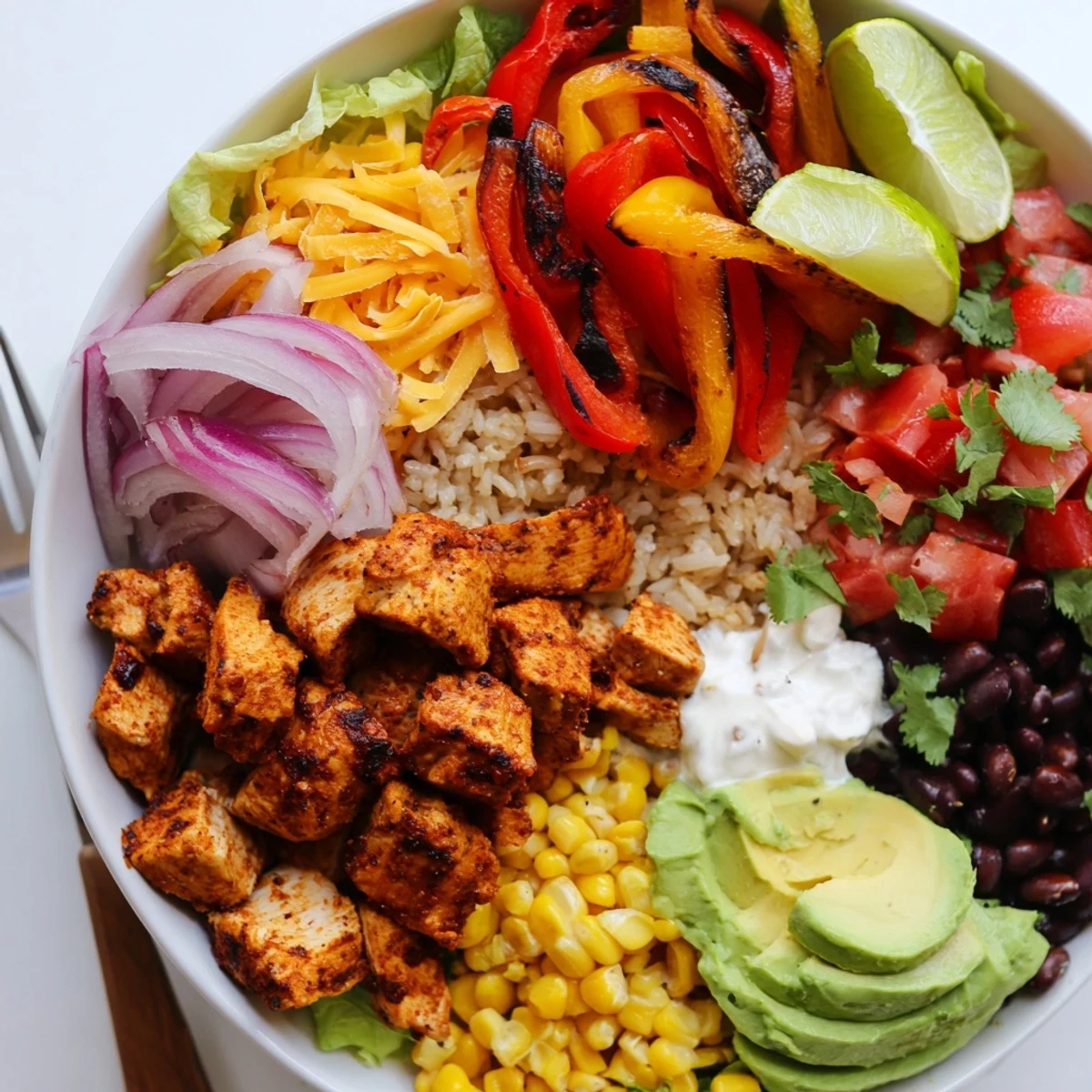 Sheet Pan Chicken Burrito Bowl