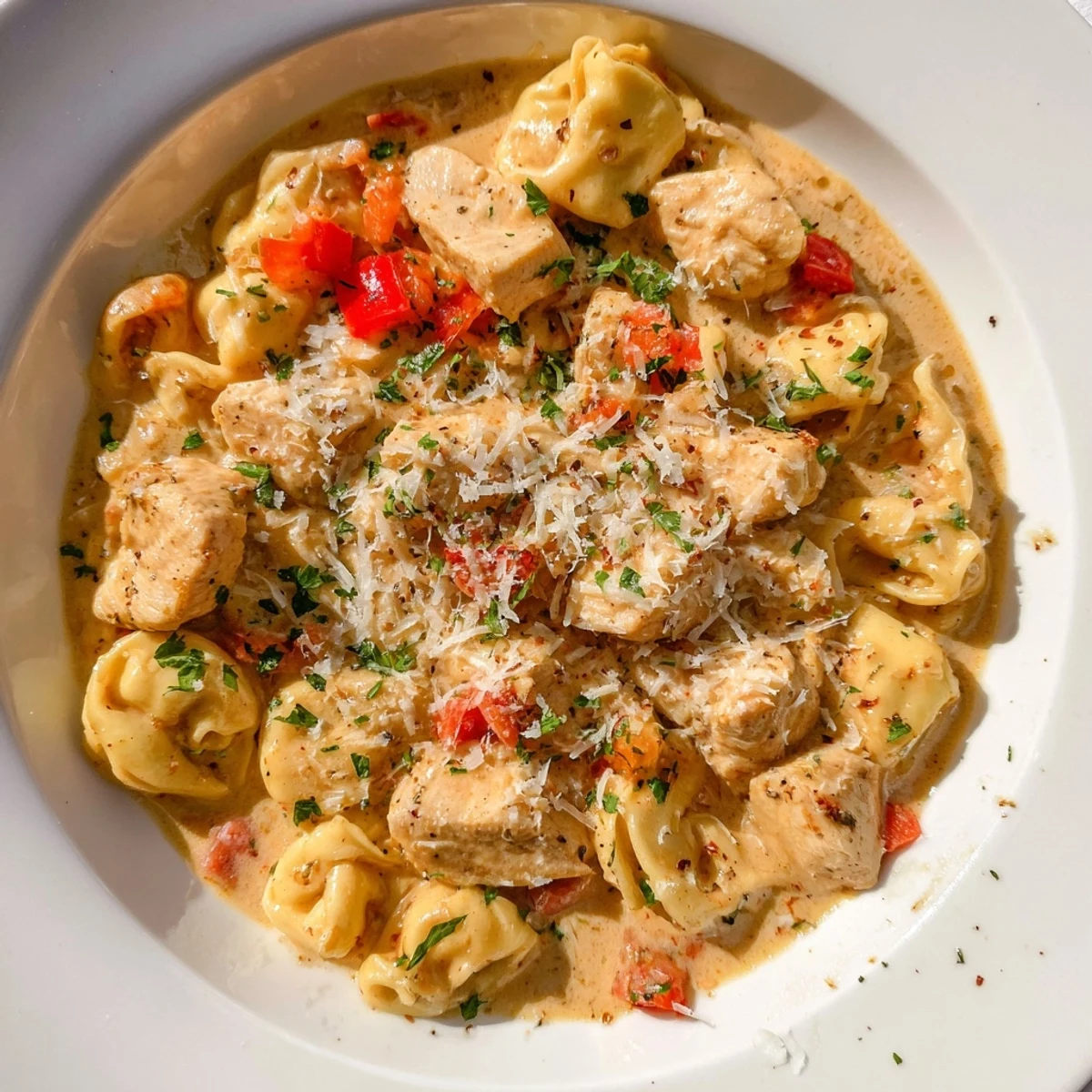 Zesty Cajun Garlic Chicken Tortellini