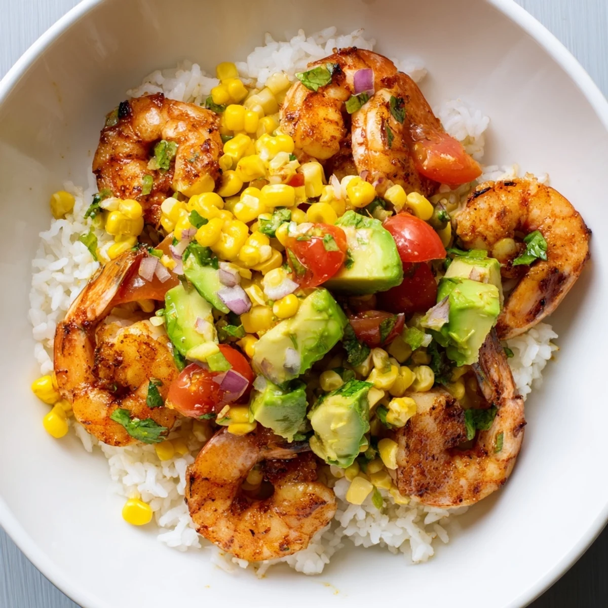 Easy Grilled Shrimp Bowl