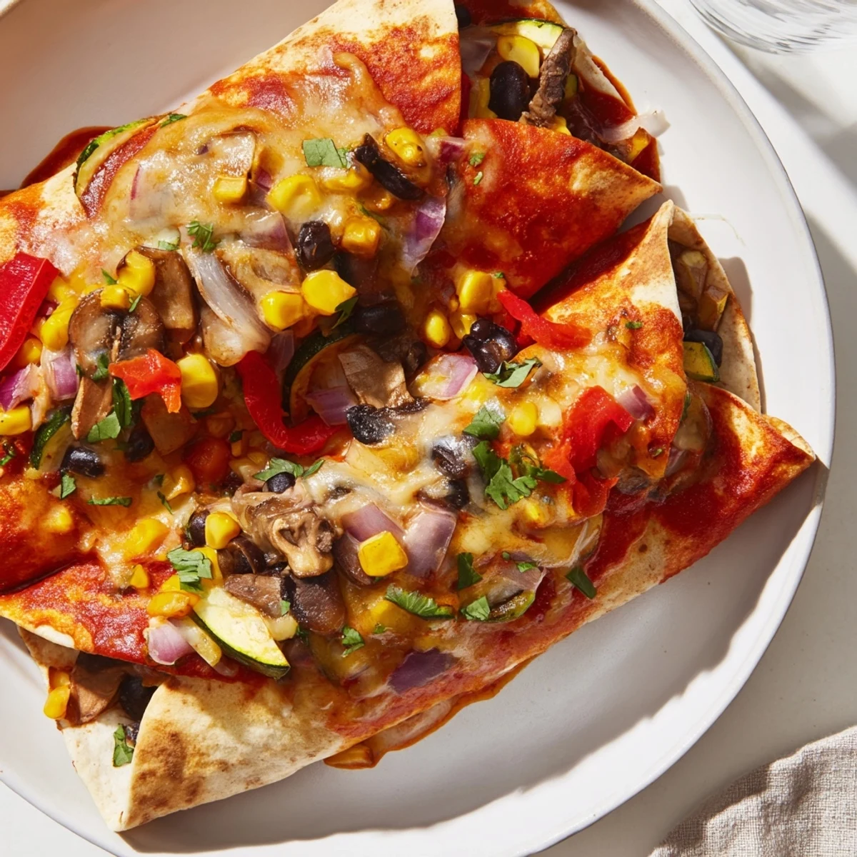 Farmers Market Vegetarian Enchiladas