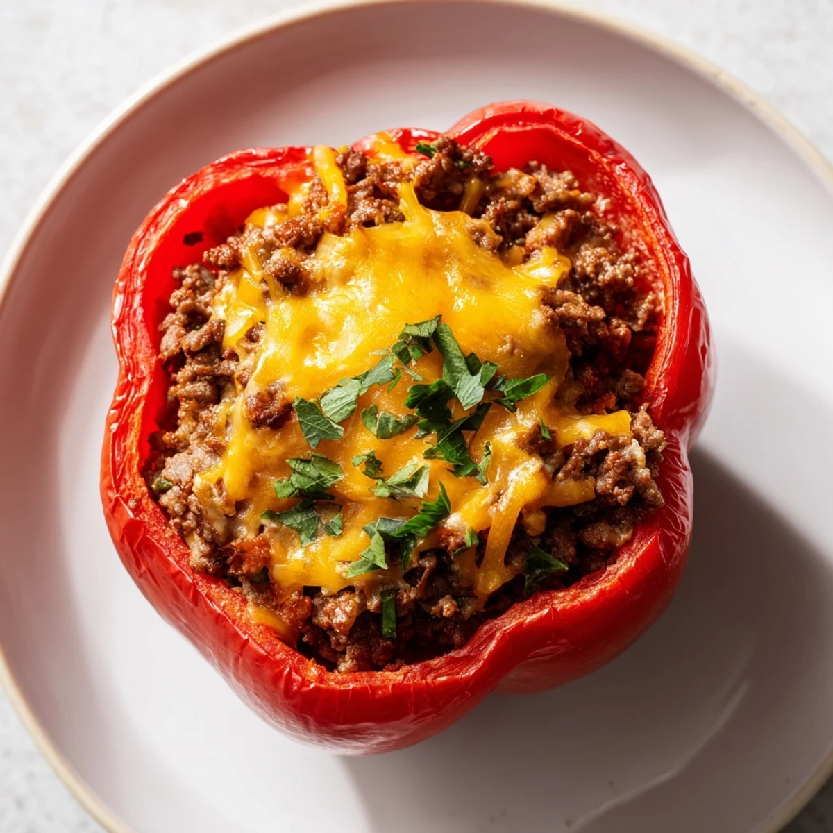 Sloppy Joe Stuffed Peppers