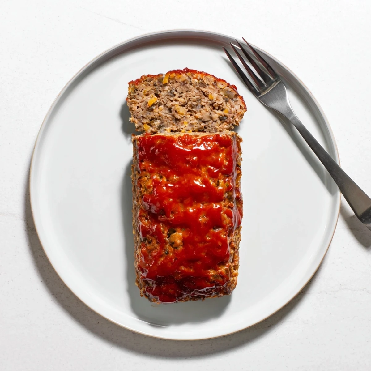 Savory, golden-brown Effortless Stove Top Stuffing Meatloaf Hack, best enjoyed with a side of mashed potatoes.