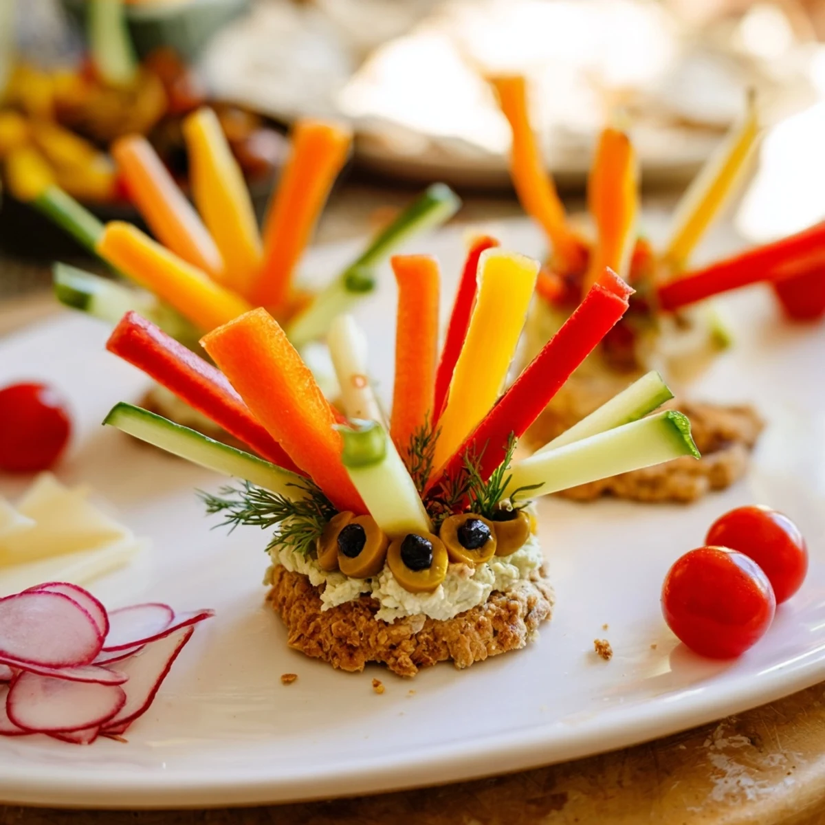 Autumn Hedgehog Dip Platter