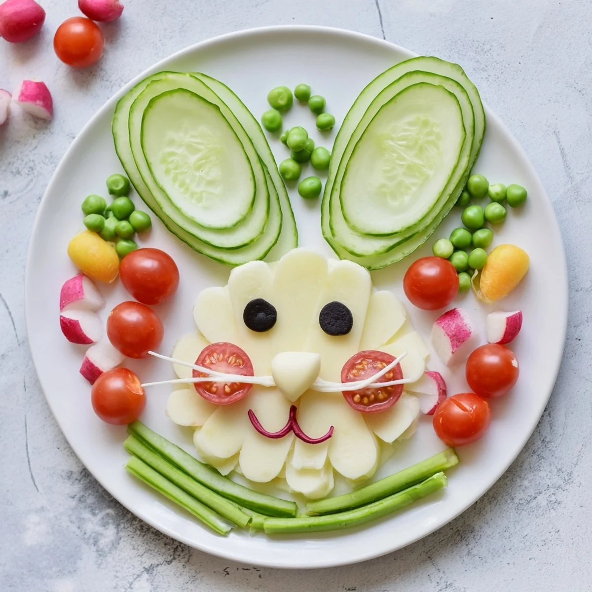 Easter Bunny Spring Platter