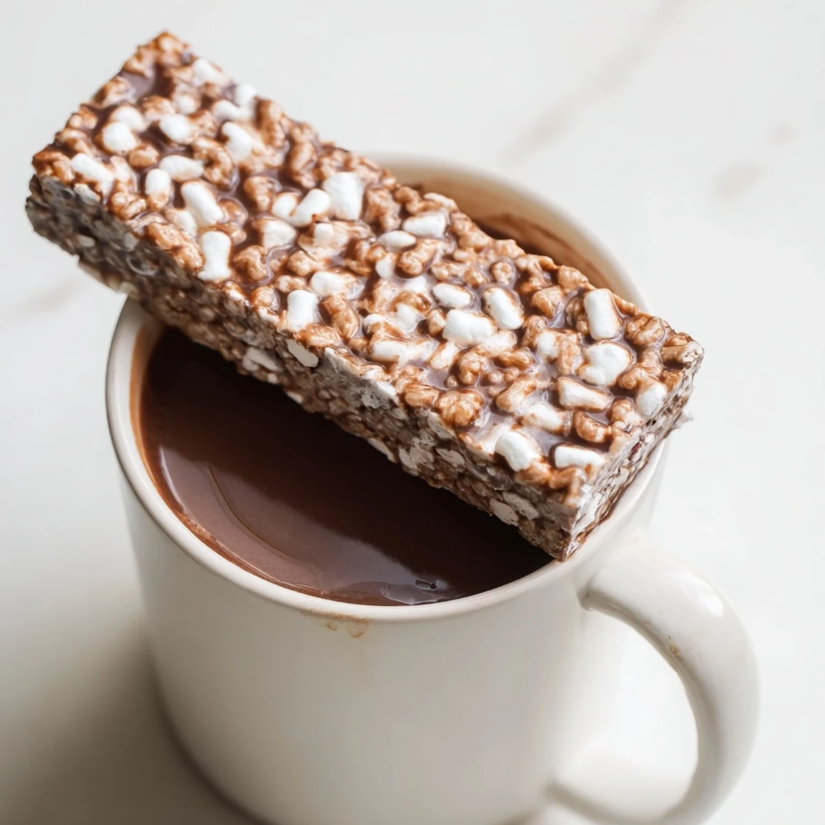 Rich and creamy American hot chocolate, complete with a sweet Cozy Bear Marshmallow Bar, perfect for dessert.