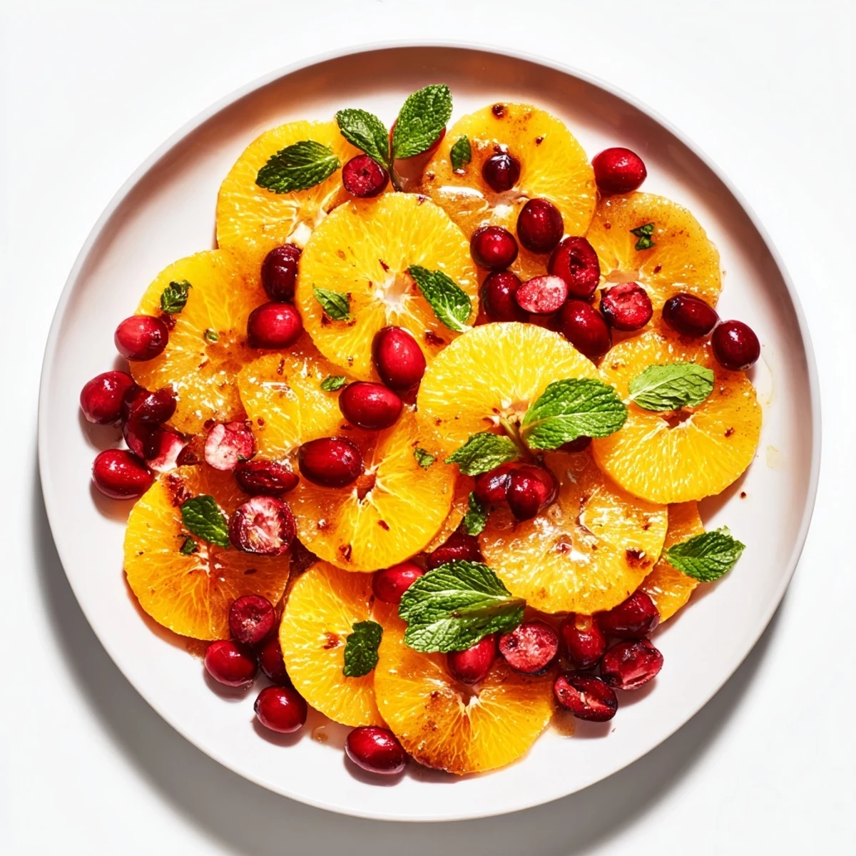 Winter Fruit Orange Slices Cranberries
