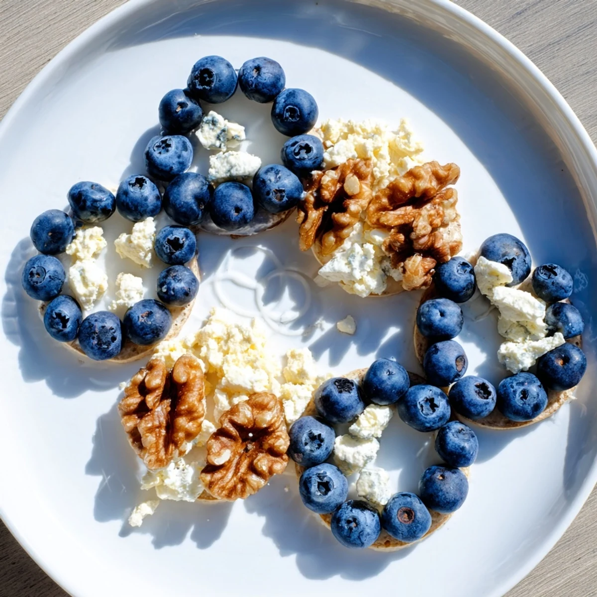 The appetizing Olympics Rings appetizer platter with overlapping circles, a delightful vegetarian treat.
