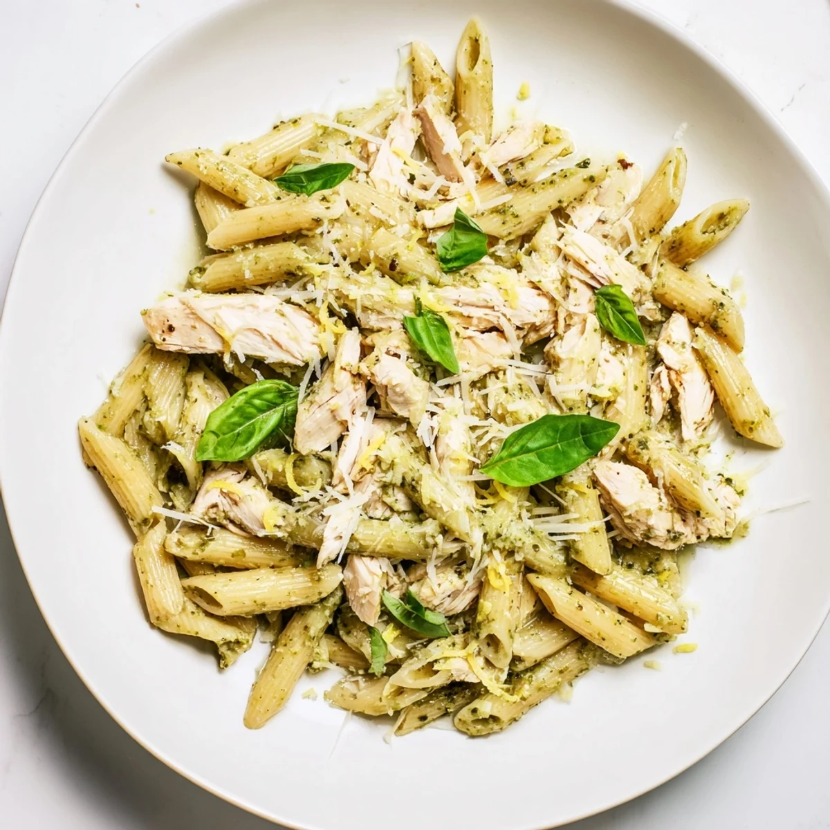 10-Minute Pesto Pasta Chicken