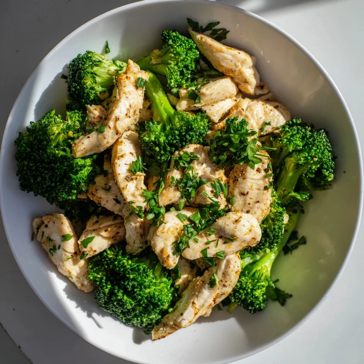 Microwave Chicken Broccoli Lunch