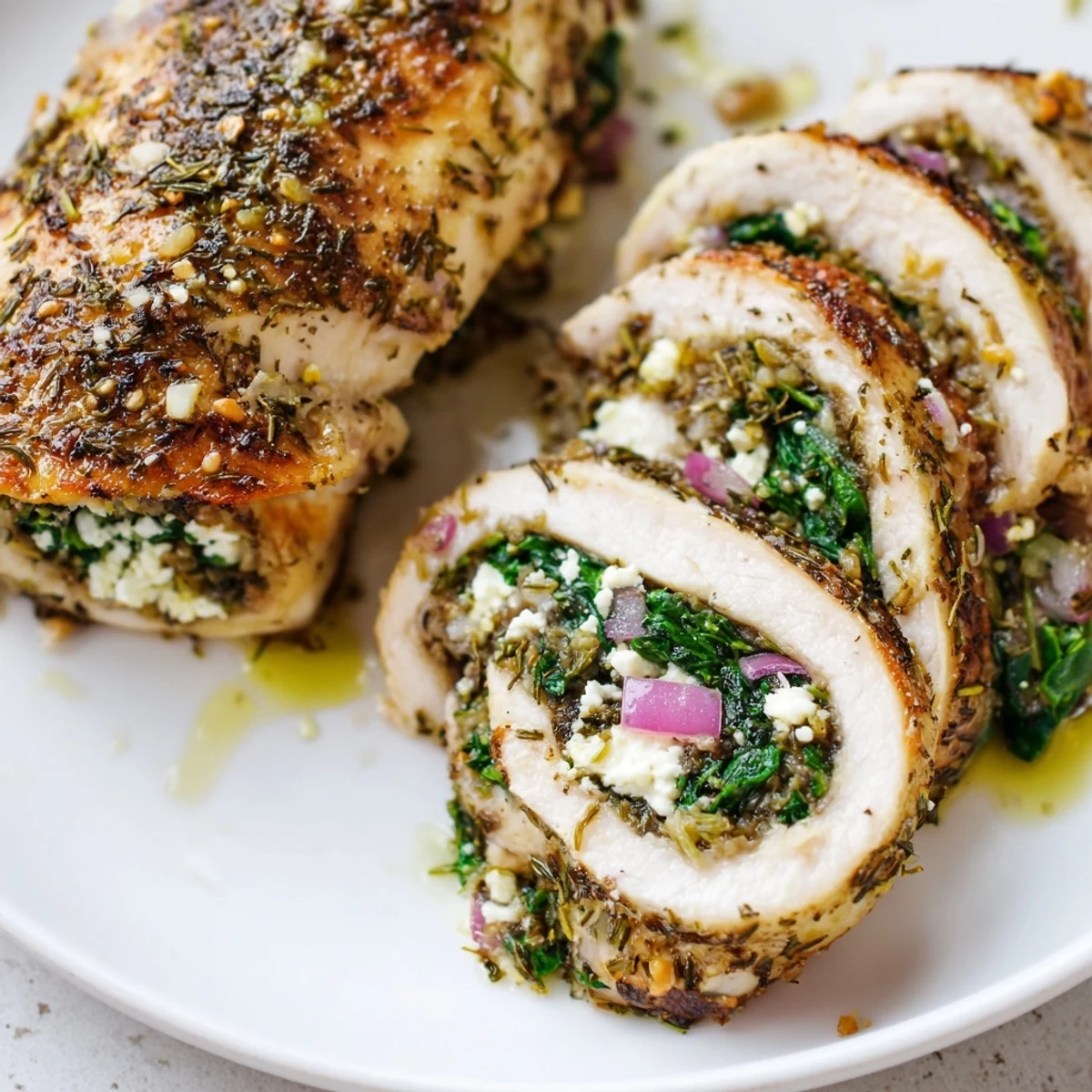 Spinach Feta Stuffed Chicken