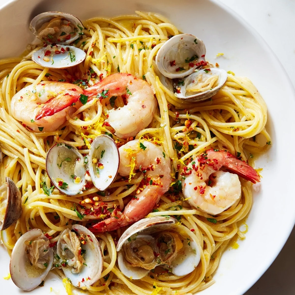 Seafood Pasta Aglio e Olio