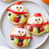 Melting Snowman Fruit Pizza