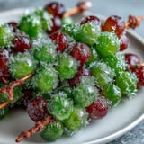 Frozen Grape Lime Sugar Skewers