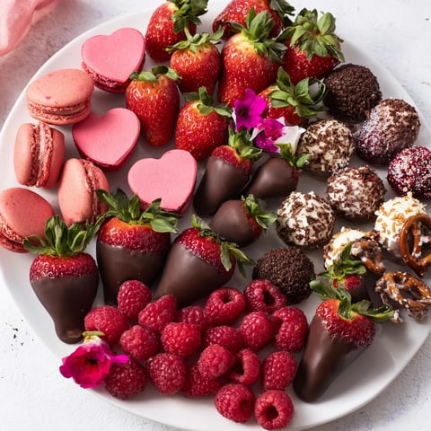 Sweetheart Valentines Day Board filled with heart-shaped treats, a visually stunning dessert board.