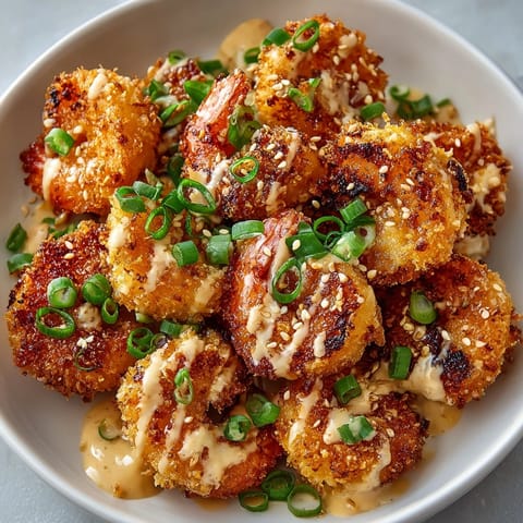 Air Fryer Bang Bang Shrimp recipe: Perfectly cooked, succulent bites ready for serving.