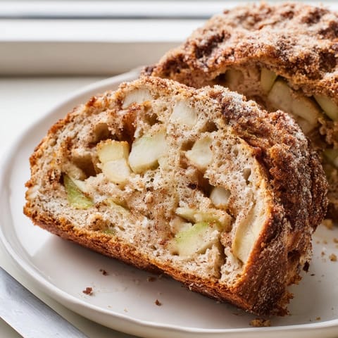 Warm, spiced slices of Ricotta Apple Cinnamon Bread, studded with tender apples and cinnamon.
