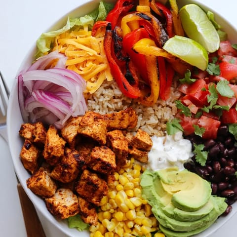 Sheet Pan Chicken Burrito Bowl