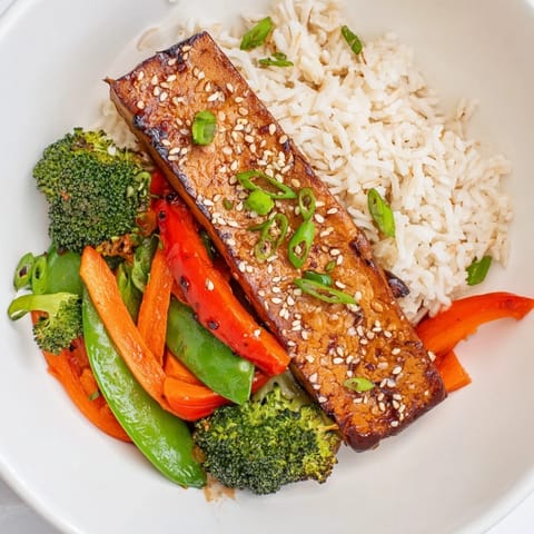 Pressed Tofu Steaks Vegetables