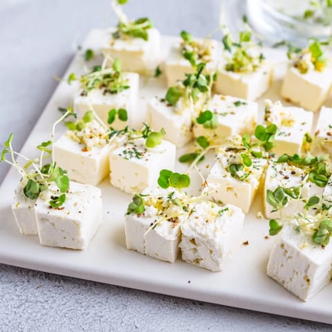 Checkerboard Cheese Herb Appetizer