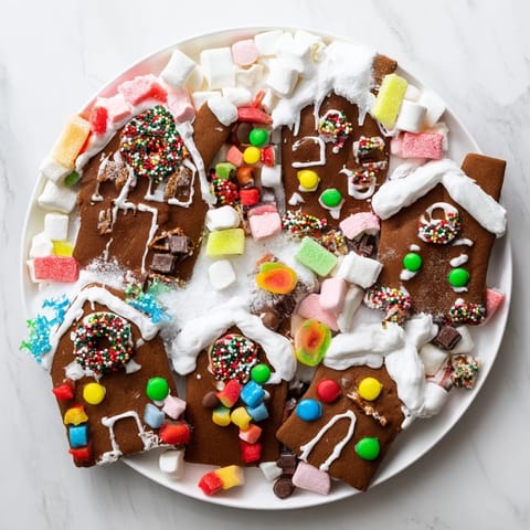 Festive Gingerbread House Board