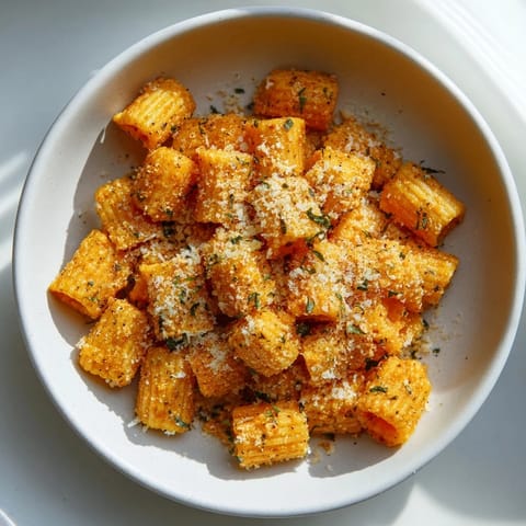 Tossed in herbs and spices, these air fryer pasta croutons offer a savory, crunchy texture.