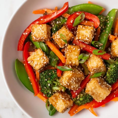 Sesame Ginger Tofu Stir-Fry