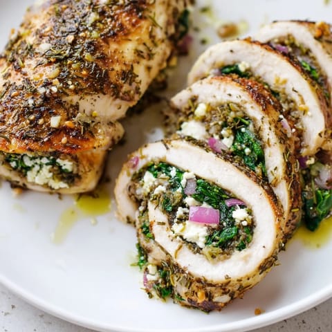 Spinach Feta Stuffed Chicken