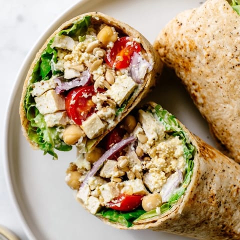 High Protein Chickenless Wrap