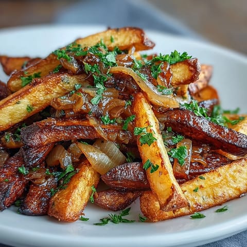 Onion Garlic Butter Fries
