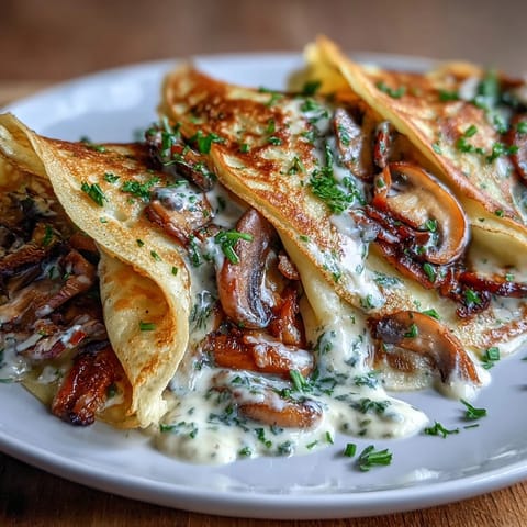 Wild Mushroom Crepe Filling