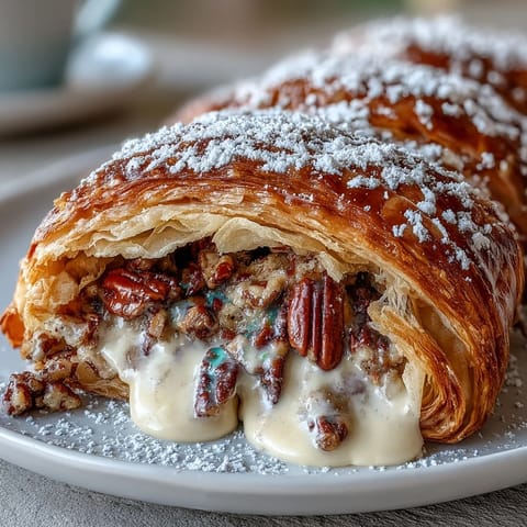 King Cake Stuffed Croissants