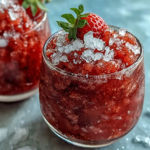 Icy Light Strawberry Daiquiri Slushies in chilled glasses, garnished with fresh strawberry slices and lime wedges for a vibrant, summer-ready cocktail.