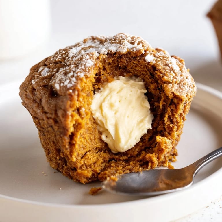 Autumn-inspired Gingerbread Pumpkin Muffin Thumbprints perfect for cozy gatherings and treats.