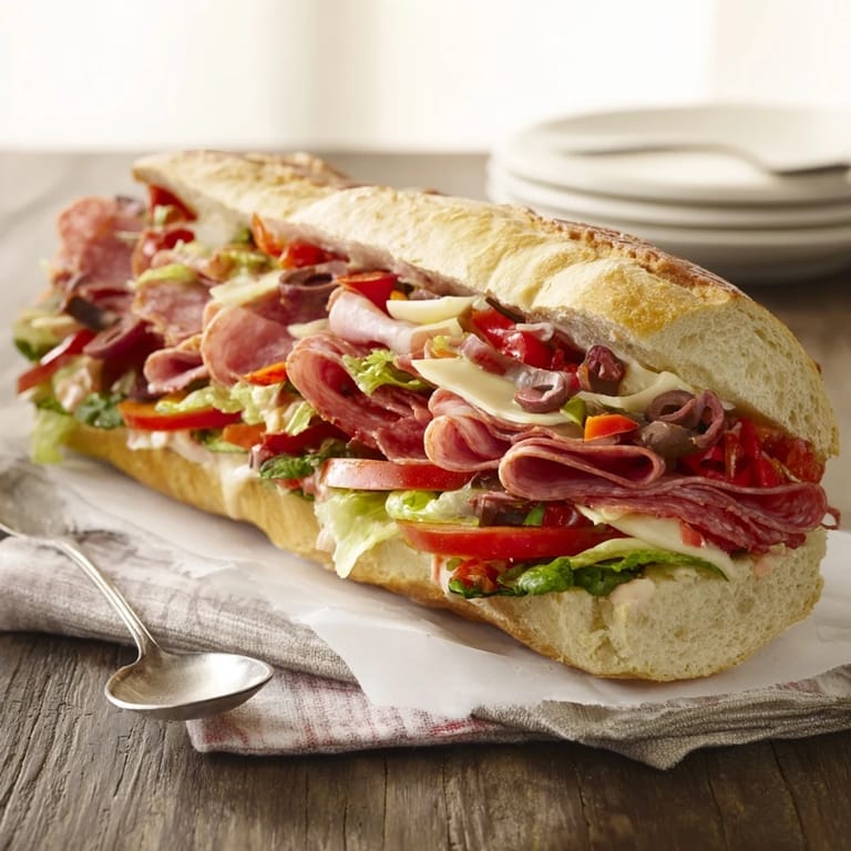 Colorful array of Flavor Mash-Up Sandwiches ready for a delicious lunch or party.