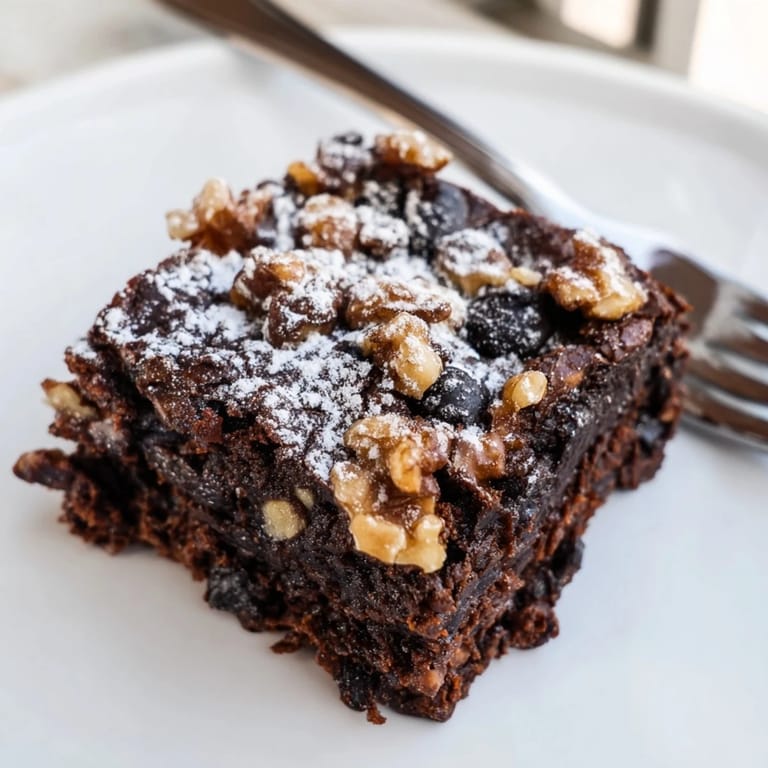 Fudgy zero-waste brownies made from leftover nut-milk pulp and walnuts.