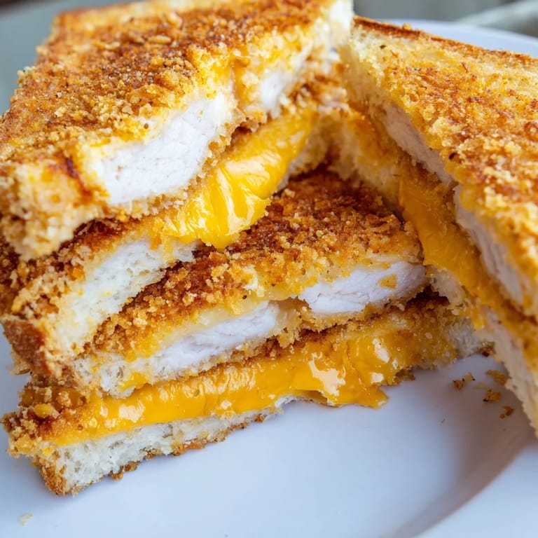 Imagine the juicy Crispy Panko Pork Chop Grilled Cheese, each bite a symphony of textures and tastes.