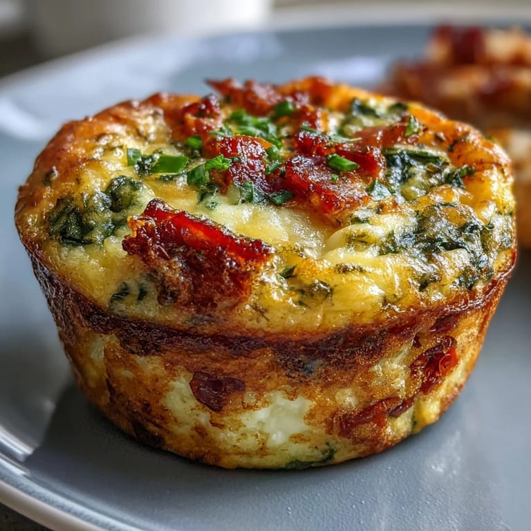 Wholesome ham and vegetable egg muffins, perfect for a quick, gluten-free breakfast or healthy snack.
