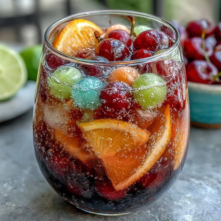 Fruity sherbet and bubbly soda combine in a large punch bowl, creating a refreshing, crowd-pleasing graduation party beverage.