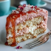 Elegant Bridal Shower Rosé Velvet Cake, adorned with shimmering gold drip.